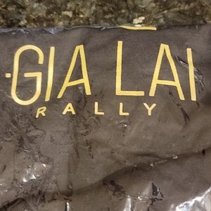 Rare GIA LAI RALLY Black and Gold Shirt Mens Sz Med. NWT